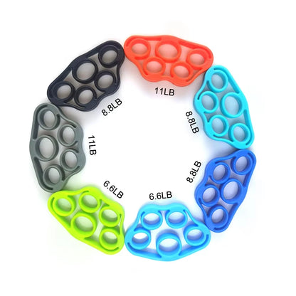 High Quality Silicone Finger Stretcher Hand Resistance Bands Extensor Exerciser Grip Strengthener Trainer for Arthritis Exercise