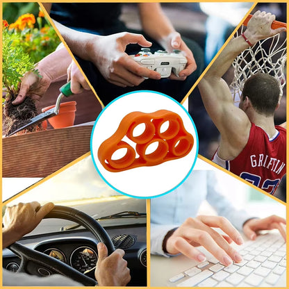 High Quality Silicone Finger Stretcher Hand Resistance Bands Extensor Exerciser Grip Strengthener Trainer for Arthritis Exercise